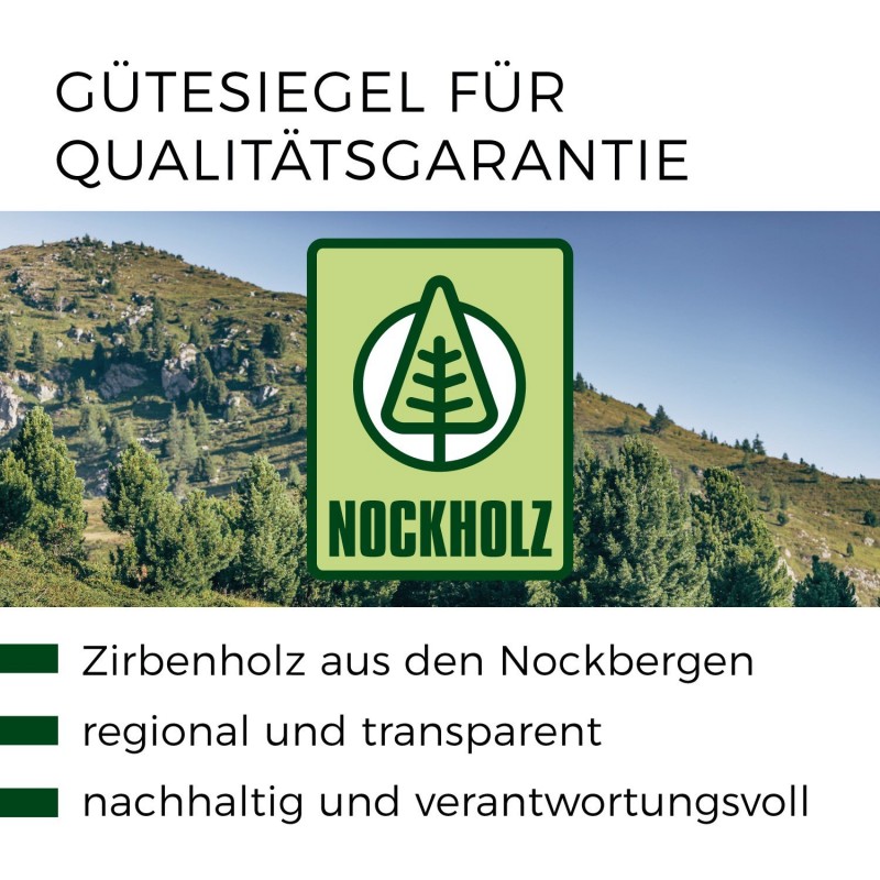 Zirbenbett M8 von Schröcker Tischlerei GmbH|Das Zirbenholzbett aus rein österreichischen Zirbenholz | 100% aus Österreich