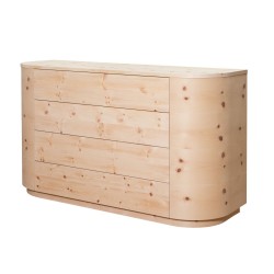 Swiss stone pine chest of drawers Elegant 4000