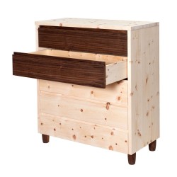 Swiss stone pine chest of drawers Walnut