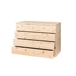 Swiss stone pine chest of drawers NATURWELLE