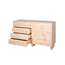Swiss stone pine chest of drawers Premium Deluxe